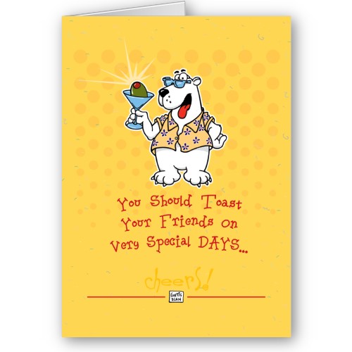 Polar Bear - Funny Birthday Card by ChuckleBerrys